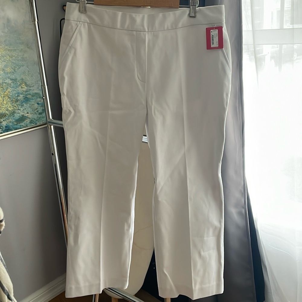 Spanx xl petite classic white kick flare pant BNWT